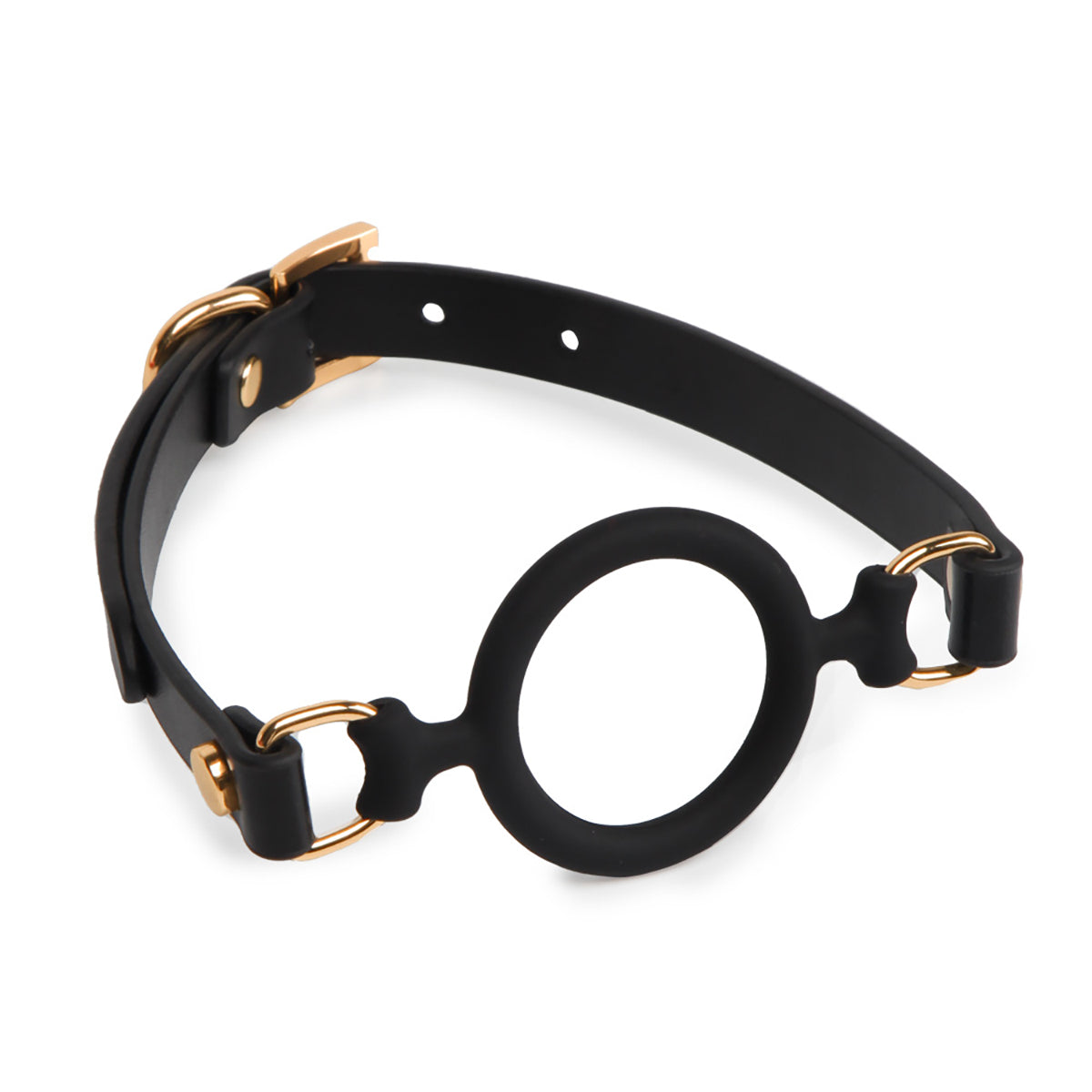 Premium Silicone O-Ring Open Mouth BDSM Mouth Gag Red/Black