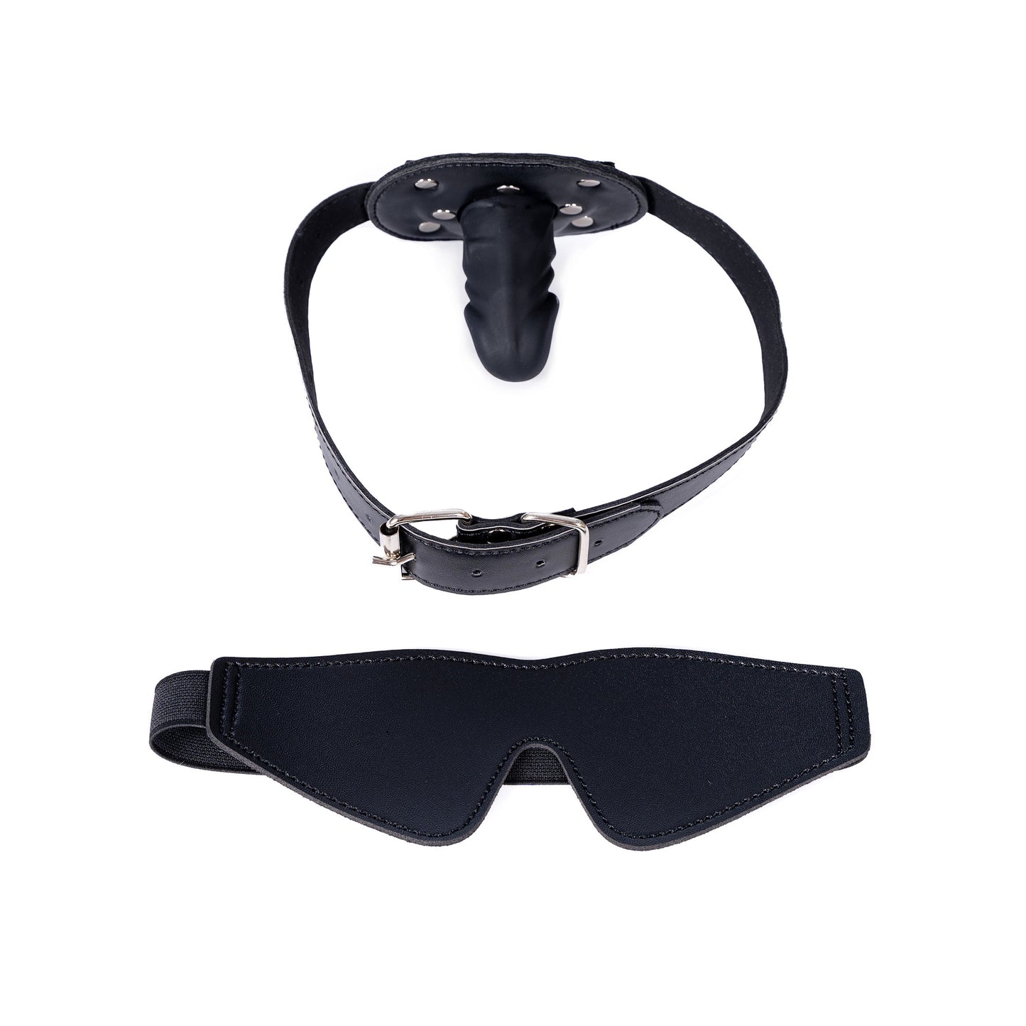 Total Lockdown Bondage Hood with Removable Blindfold and Dildo Gag