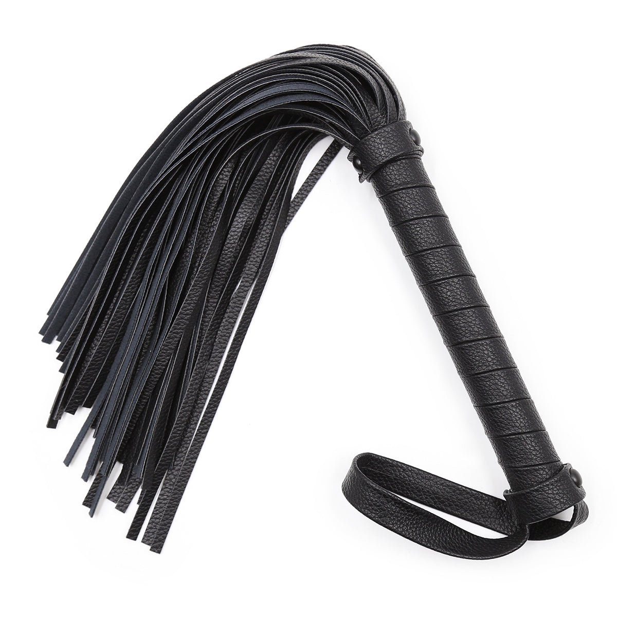 BDSM Beginner Flogger – Perfect for First-Time Play! Black/White/Burgundy