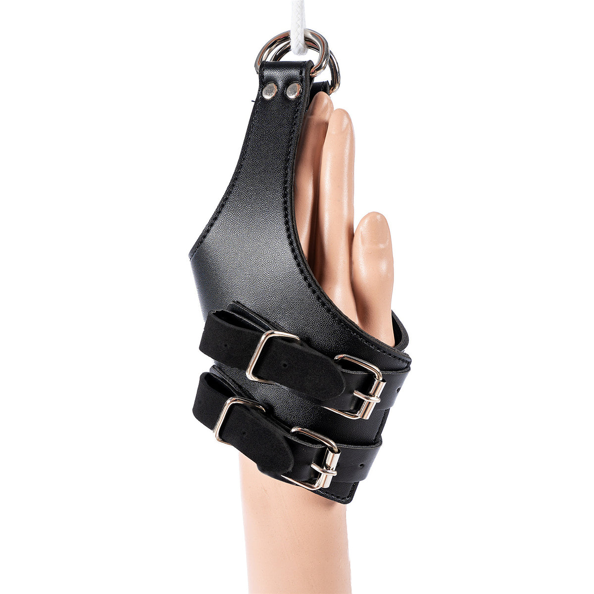 Premium Faux Leather Heavy-Duty Bondage Hanging Wrist Restraints