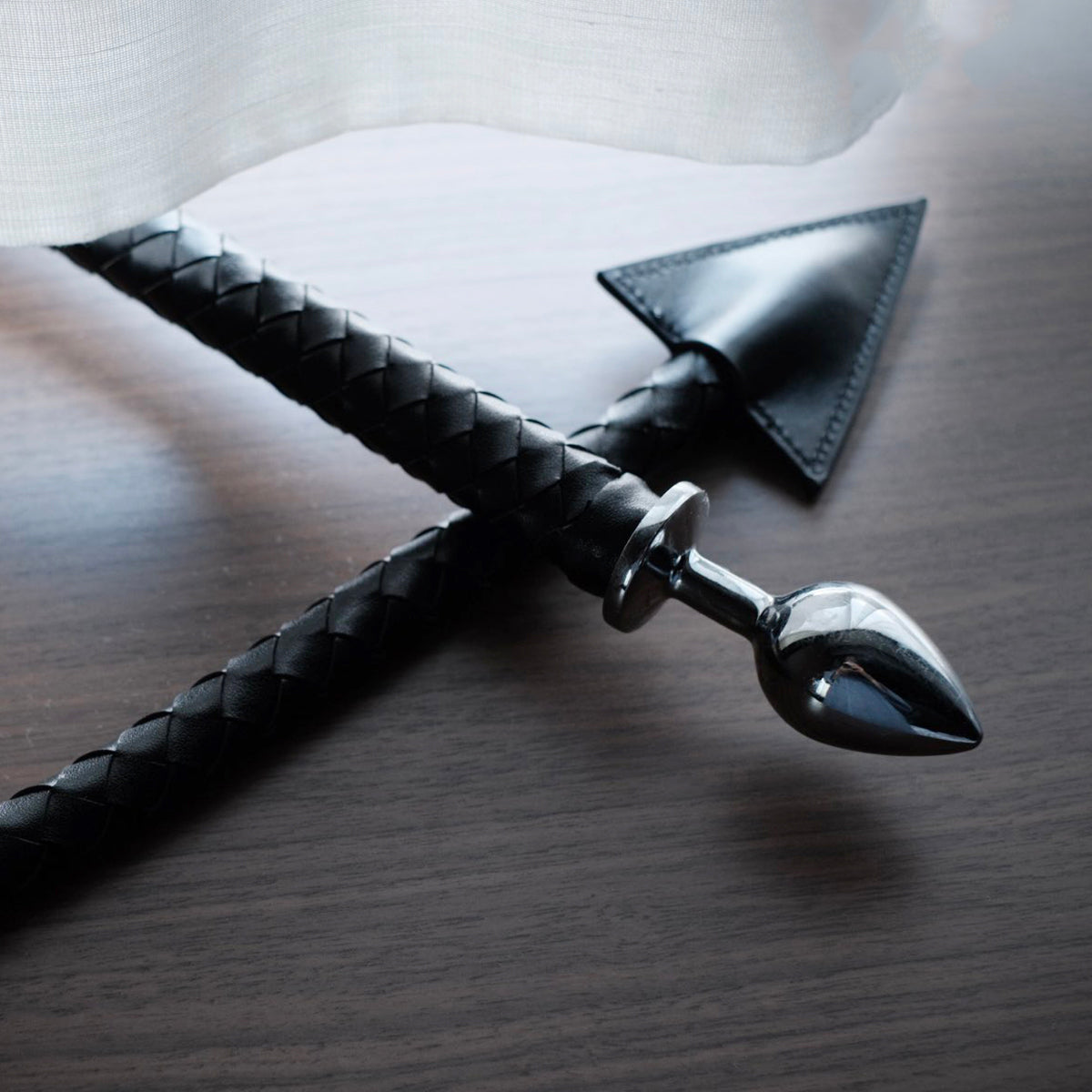 Demon Tail Butt Plug & Braided Flogger | Stainless Steel | Sexy Maker sexymaker Demon Tail Butt Plug & Braided Flogger | Stainless Steel | Sexy Maker sexymaker