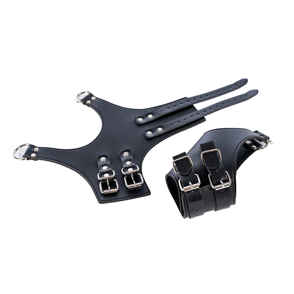 Premium Faux Leather Heavy-Duty Bondage Hanging Wrist Restraints
