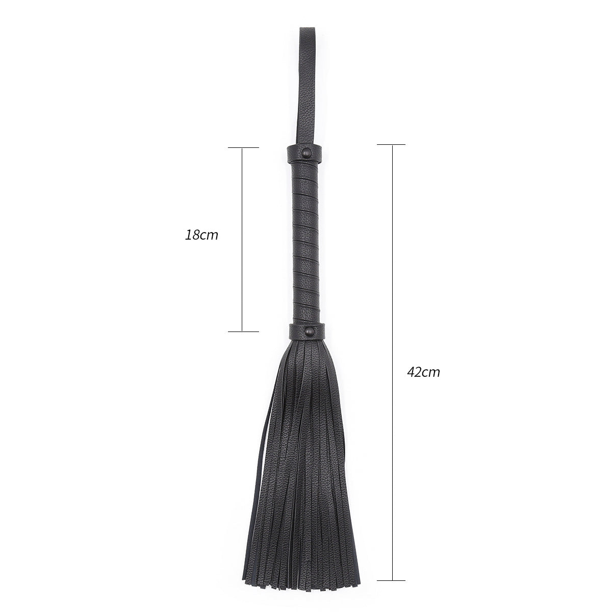 BDSM Beginner Flogger – Perfect for First-Time Play! Black/White/Burgundy