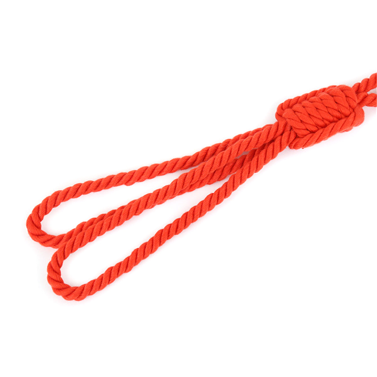 No-Escape Cotton Rope Wrist & Ankle Cuffs Set Red – Soft to Touch, Hard to Resist
