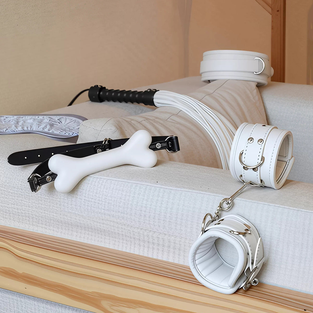 The Ultimate 8-Piece Beginner Bondage Starter Kit - Padded Vegan Leather