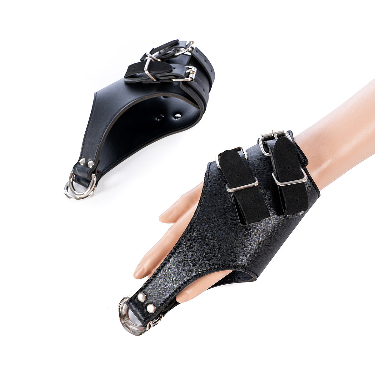 Premium Faux Leather Heavy-Duty Bondage Hanging Wrist Restraints