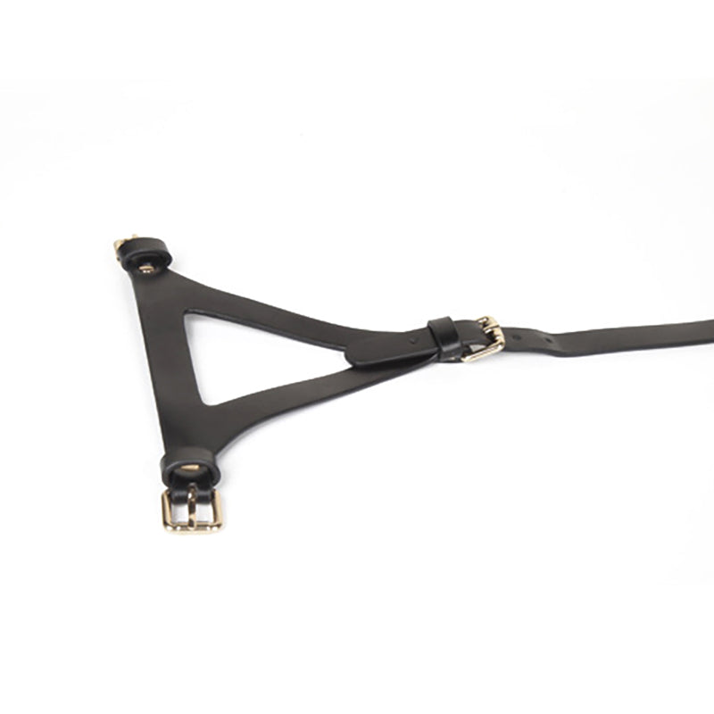 Half Hood Head Bondage Muzzle Mask with Leash