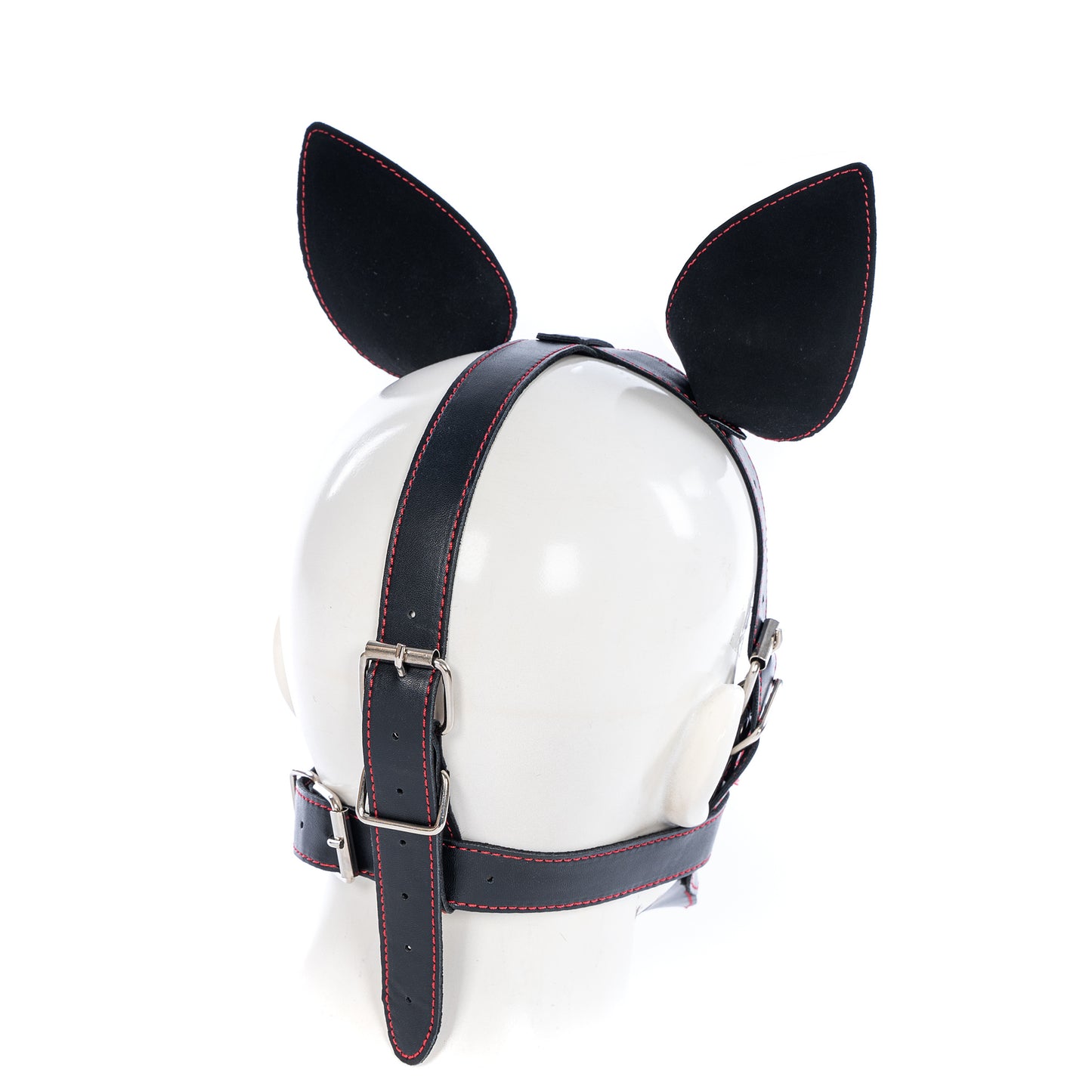 BDSM Pet Play - Bondage Leather Dog Head Hood