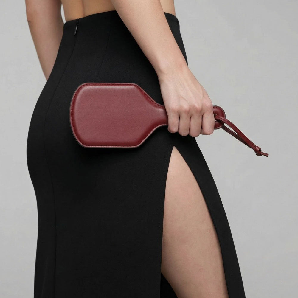 Wine Red Wide BDSM Spanking Paddle