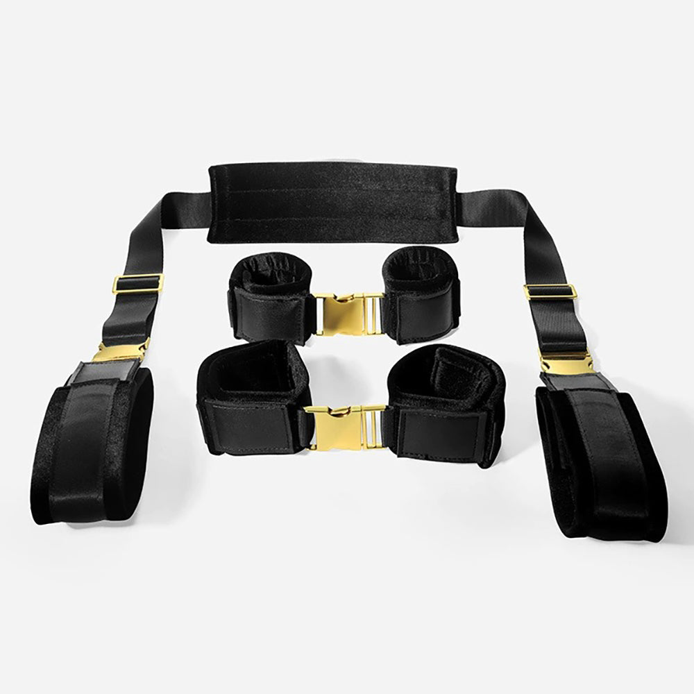 Multi-Position Quick-Release Bondage Restraint Set 4 Pieces
