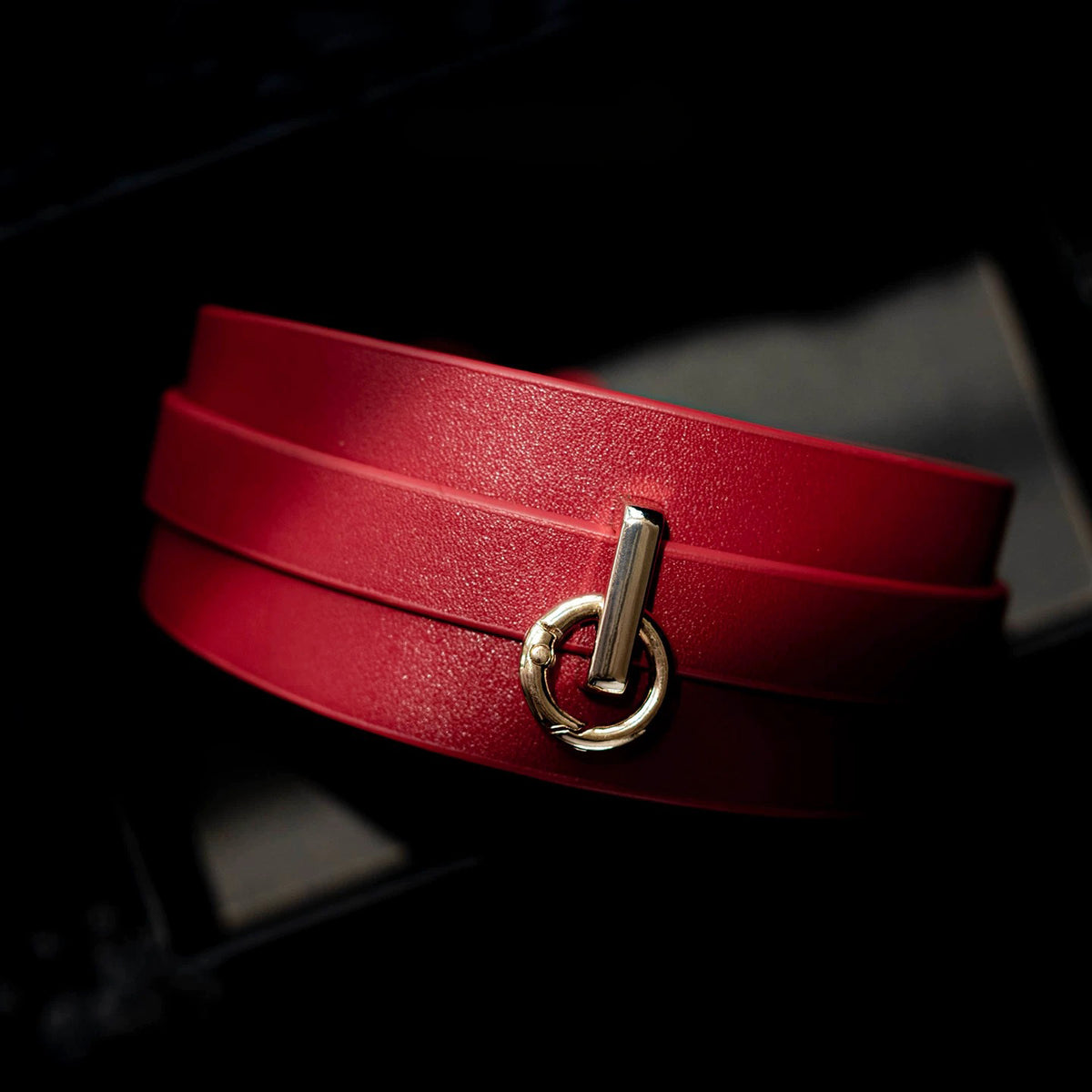 The Heavy Shackle: 5cm Extra-Wide Genuine Leather Collar & Leash Set