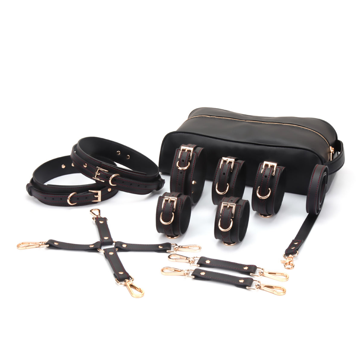 Complete Control Classic Black Restraint Kit 7-Piece with Storage Bag