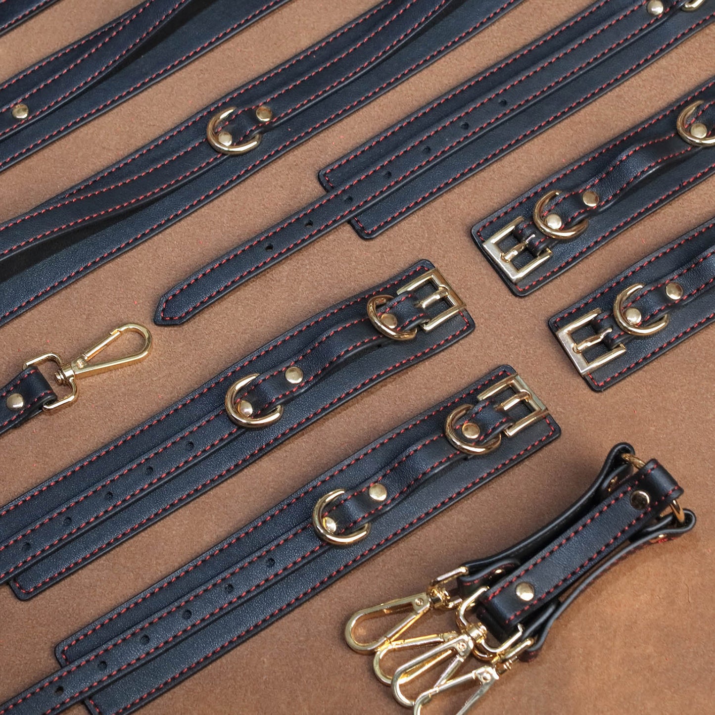 Complete Control Classic Black Restraint Kit 7-Piece with Storage Bag
