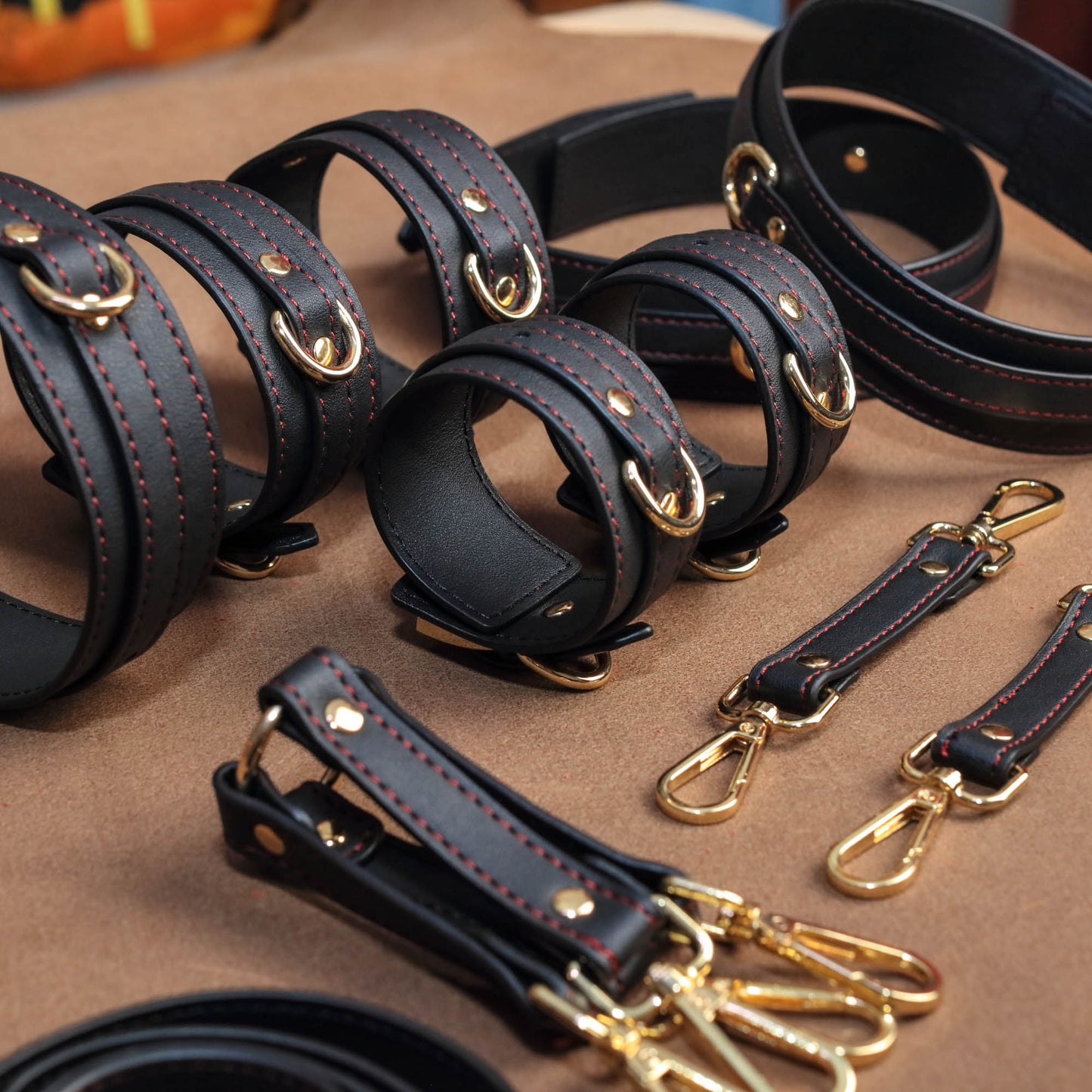 Complete Control Classic Black Restraint Kit 7-Piece with Storage Bag
