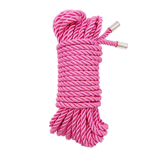 Bright Pink Nylon Shibari Bondage Rope 32Feet