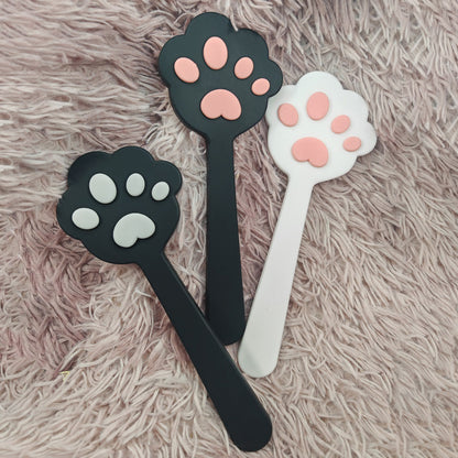 Playful & Punishing! Adorable Cat Paw Silicone Spanking Paddle 2-colors Available