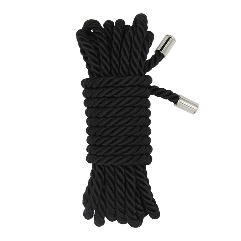 Black Nylon Shibari Bondage Rope 32Feet