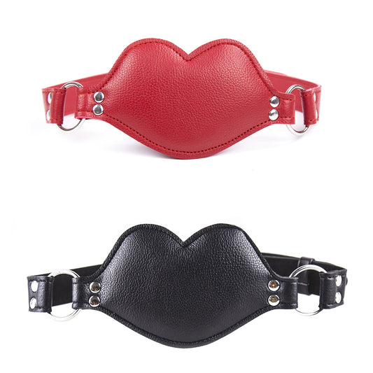 Leather Padded Silicone Dildo Mouth Gag