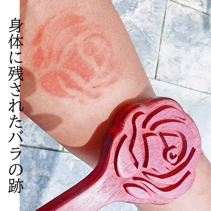 BDSM Rose-shaped Wood Spanking Paddle