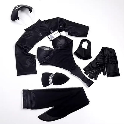 Azur Lane Mogador Dark Nurse High-Leg Bodysuit Cosplay Set with Mask