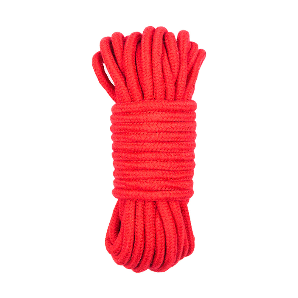 Red Cotton Shibari Bondage Rope 32Feet