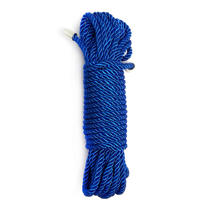 Bright Blue Nylon Shibari Bondage Rope 32Feet