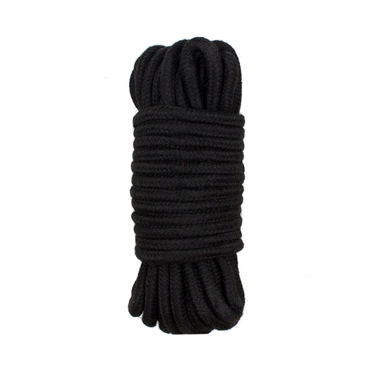 Black Cotton Shibari Bondage Rope 32Feet