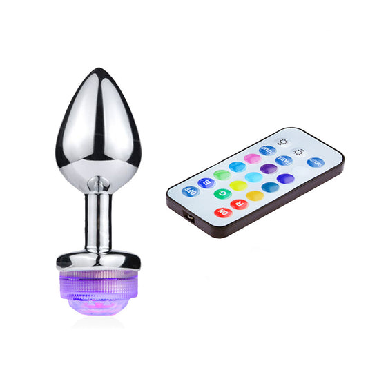 Light Up Anal Plug With Remote Control