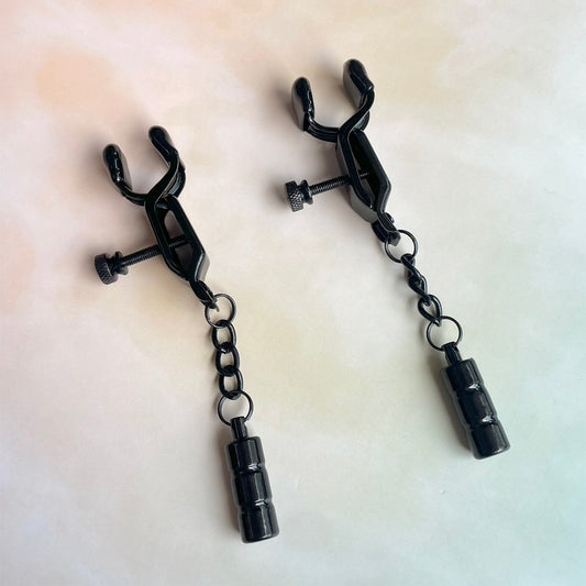 Barrel Shape Weighted Nipple Clamps