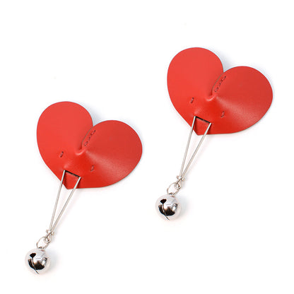 Cowhide Leather Heart Nipple Clamp