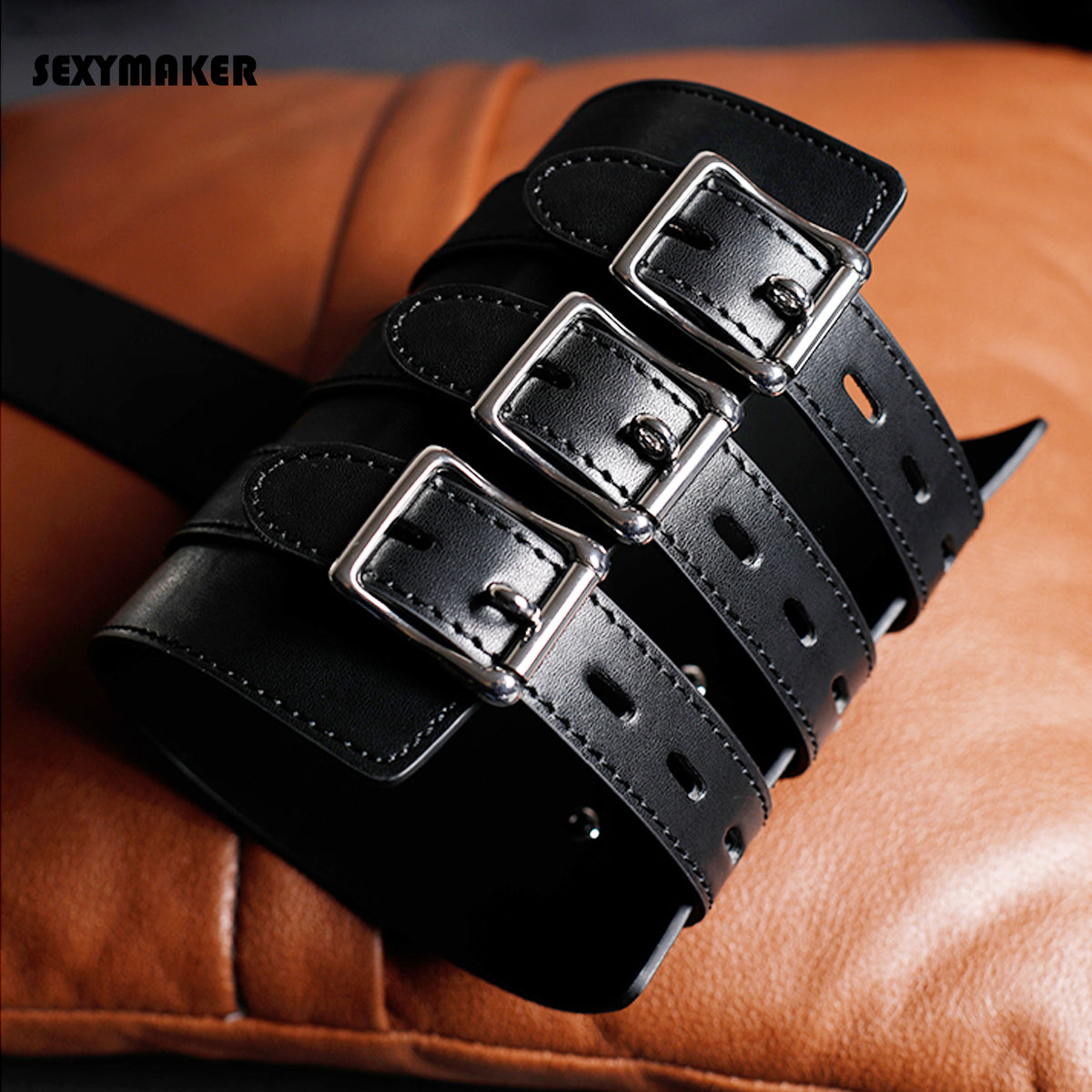 Strict Leather Arm Binder and Handcuff Restraint