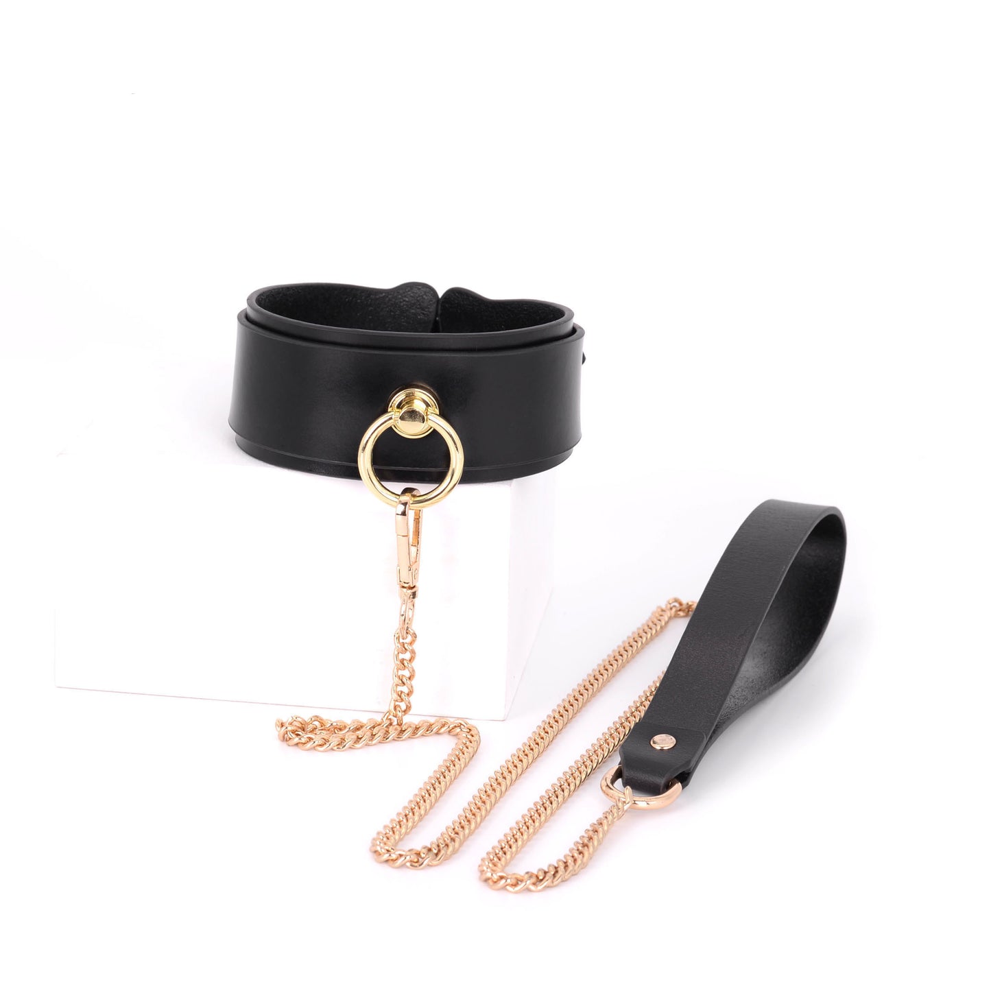 Crazy Wild Real Leather Collar with Leash