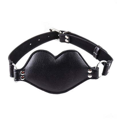 Leather Padded Silicone Dildo Mouth Gag