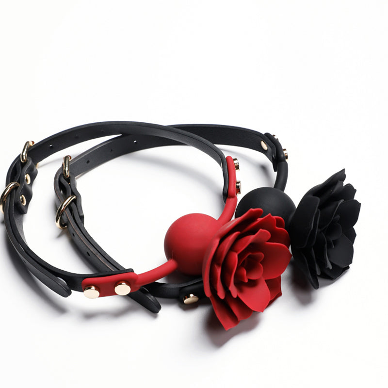 Silicone Breathable Rose Ball Gag