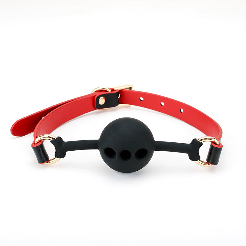 Breathable Silicone Ball Gag with Holes