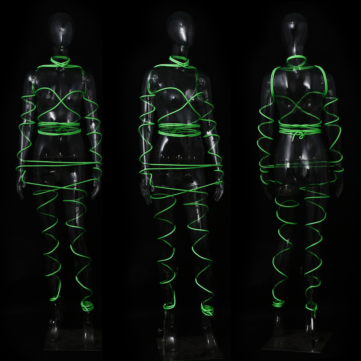 Blacklight Reactive Shibari Rope Neon Green