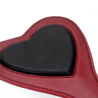 Exciting Peach Heart Genuine Cowhide Leather Spanking Paddle – 3 Colors