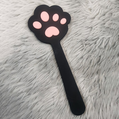 Playful & Punishing! Adorable Cat Paw Silicone Spanking Paddle 2-colors Available