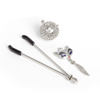 Fox Tweezer Nipple Clamps with Bells