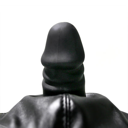 Leather Mask with Dildo Gag