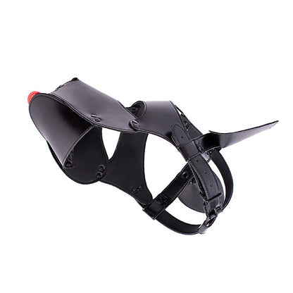 Pet Play Dog Mask with Optional Full Head Mask