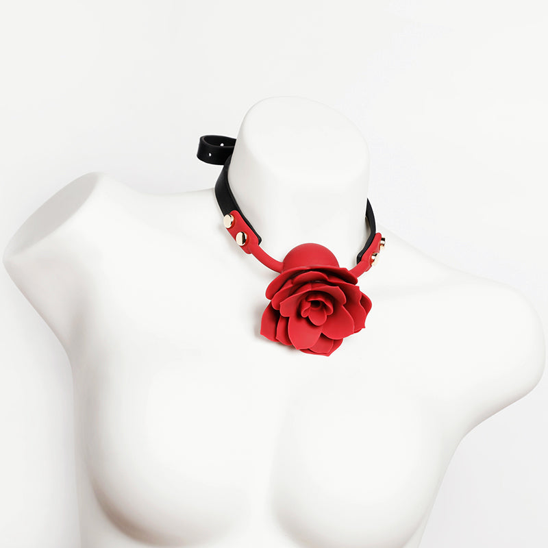 Silicone Breathable Rose Ball Gag