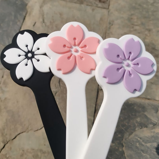 Impactful Cherry Blossom Silicone BDSM Spanking Paddle 4-colors Available