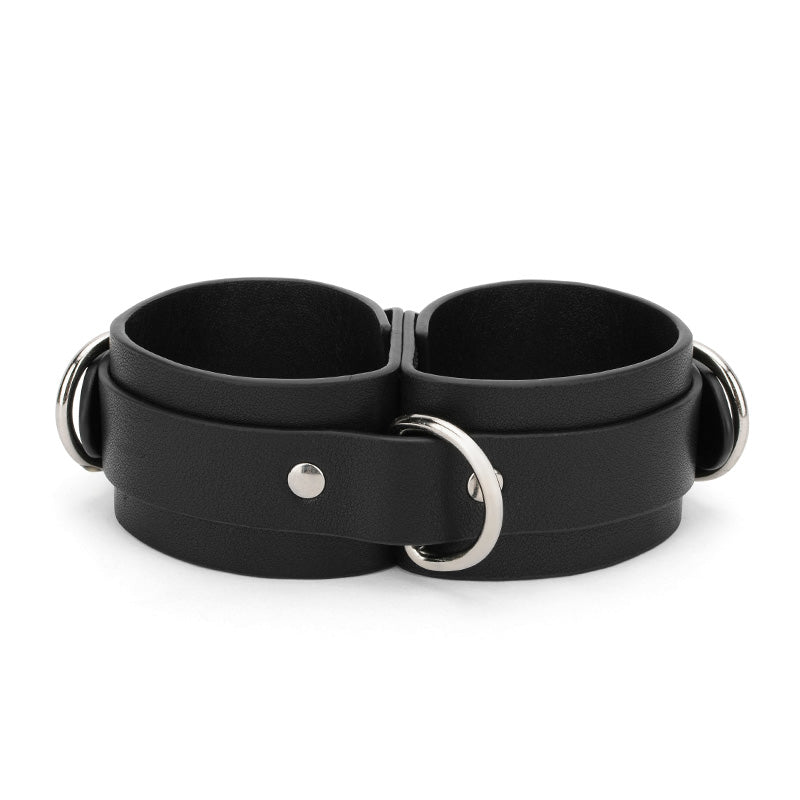 Integrated Thick Leather BDSM Handcuffs