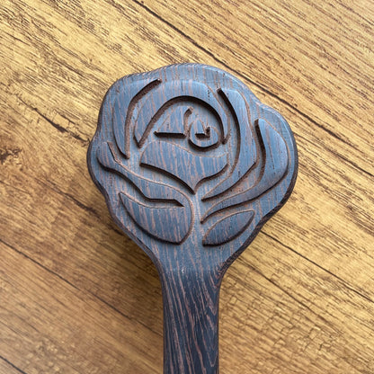 BDSM Rose-shaped Wood Spanking Paddle