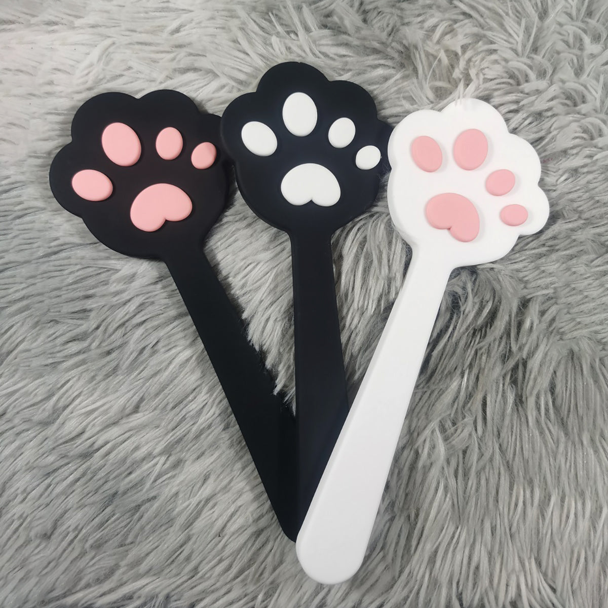 Playful & Punishing! Adorable Cat Paw Silicone Spanking Paddle 2-colors Available