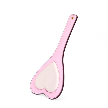 Exciting Peach Heart Genuine Cowhide Leather Spanking Paddle – 3 Colors