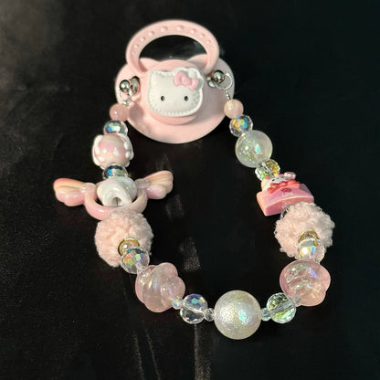 Cute Pink Kitty Adult Pacifier Gag - ABDL Dummy Gag Ddlg