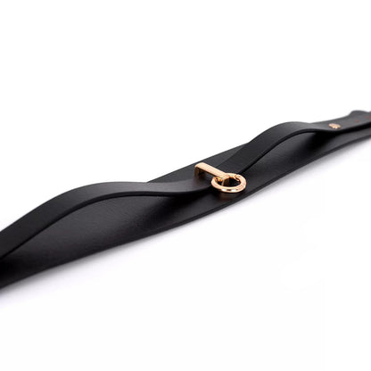 The Heavy Shackle: 5cm Extra-Wide Genuine Leather Collar & Leash Set