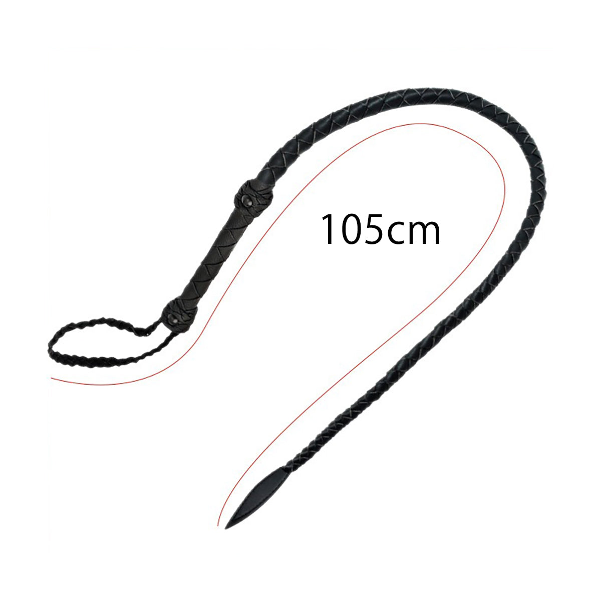 Premium Braided Single-Tail Whip - Precision Impact Play